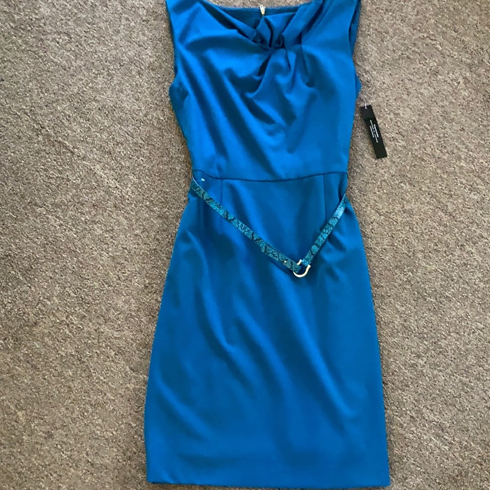 Sleeveless teal color dress. NWT